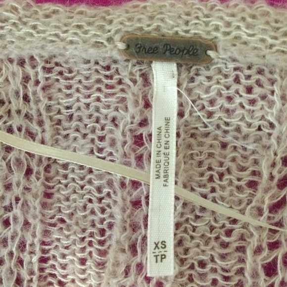 Free People Oversized Angel Pointelle Knit Sweater - Picture 5 of 9